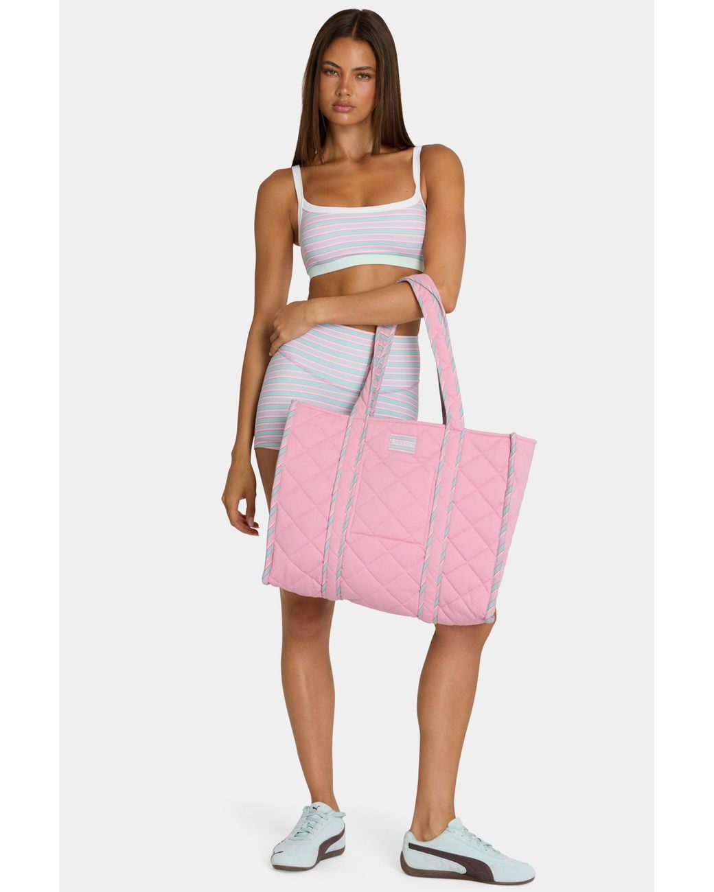 BO+TEE Pink Jersey Tote Bag