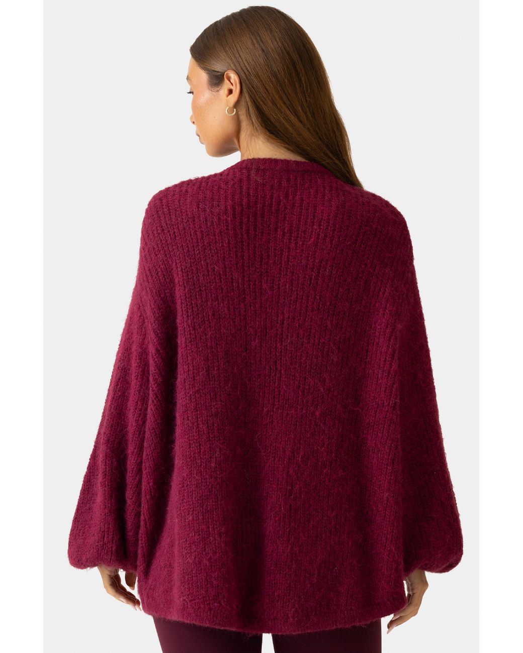 BO+TEE Red Soft Knit Cardigan