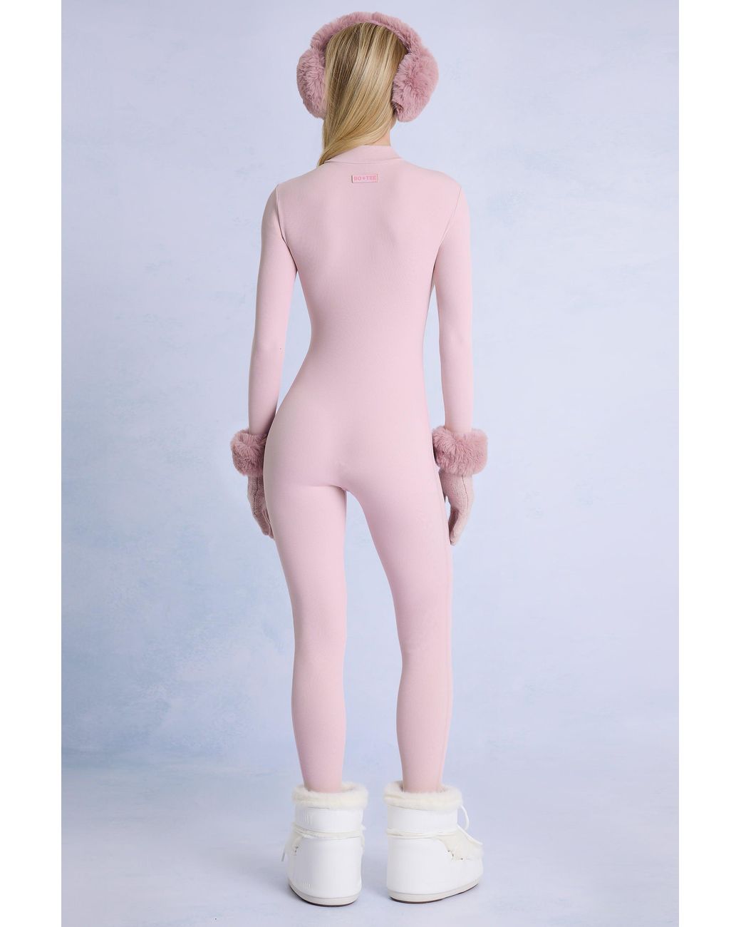 BO+TEE Pink Thermal Base-Layer Jumpsuit