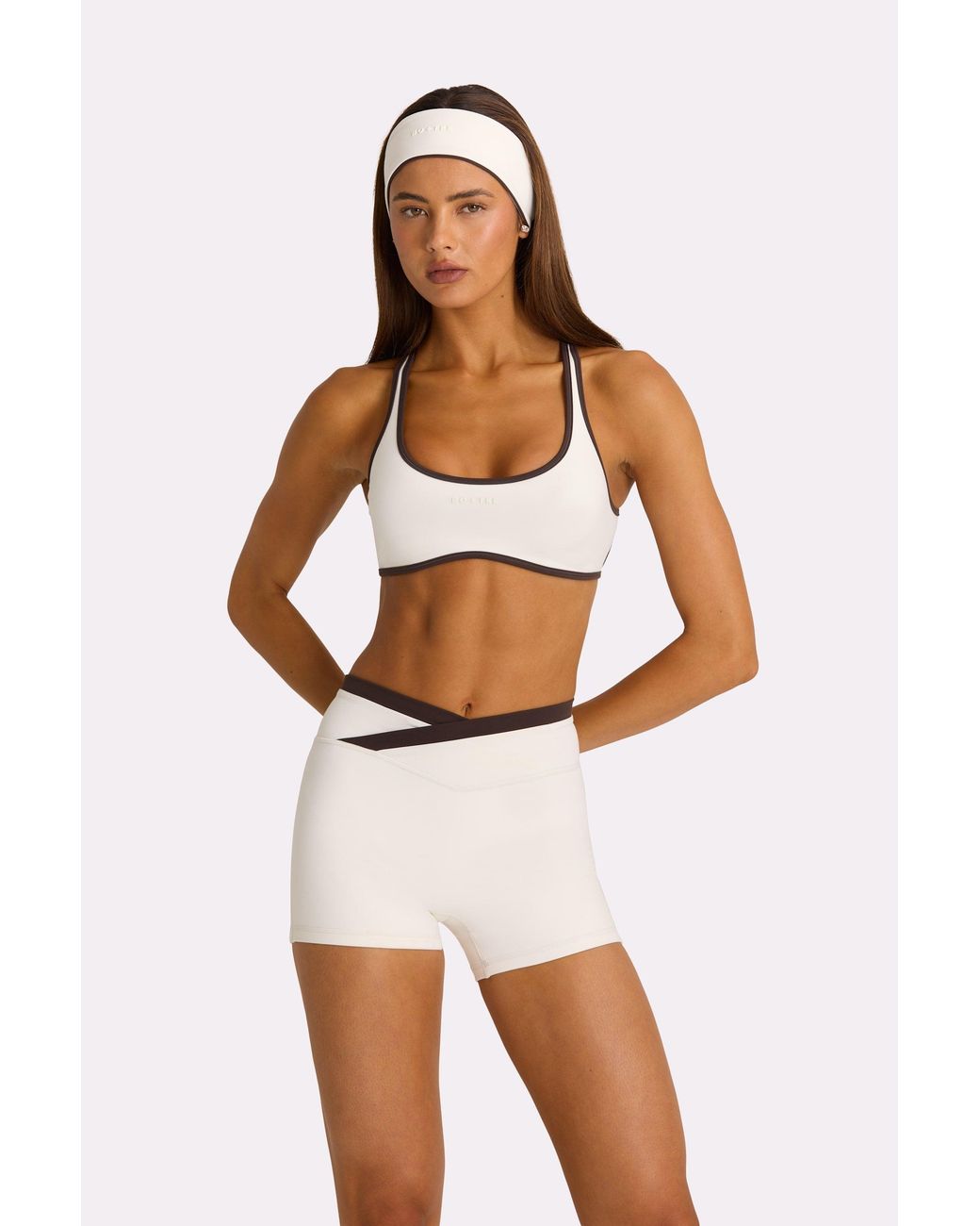 BO+TEE White Soft Active Sports Bra