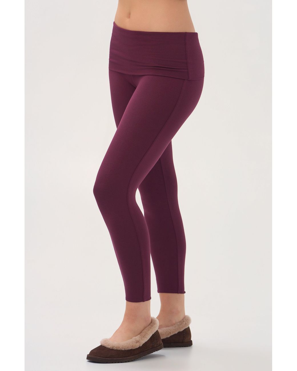 BO+TEE Purple Buttercloud 7/8 Leggings