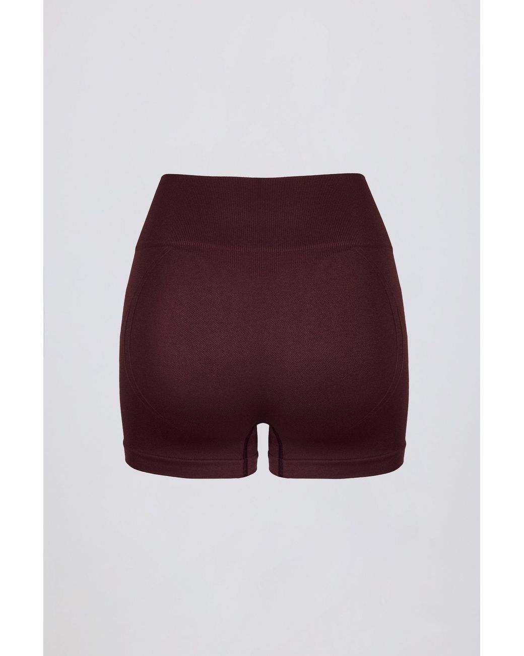 BO+TEE Red Super Sculpt Seamless Mini Shorts