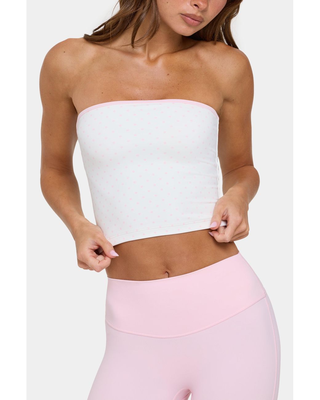 BO+TEE Pink Soft Active Bandeau Top