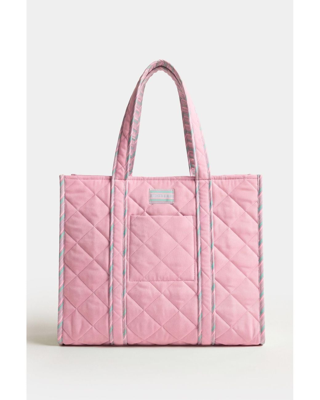 BO+TEE Pink Jersey Tote Bag