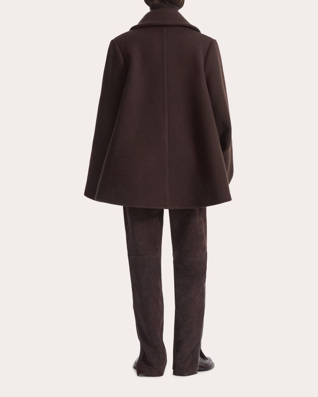 Co. Brown Wool Draped 'Sllar Swing 'Sat
