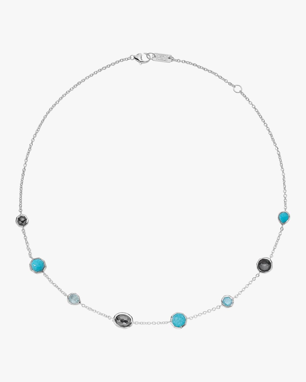 Ippolita Rock Candy Mini Station Necklace Size 16/18 in Metallic - Lyst