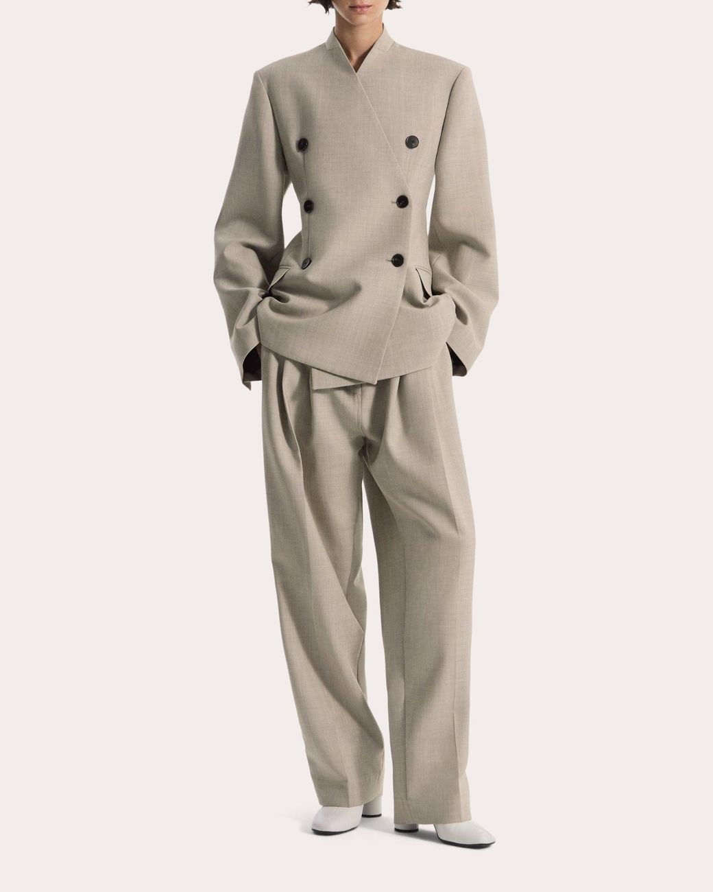 Co. Natural Wool Mélange 'Sllarless Blazer