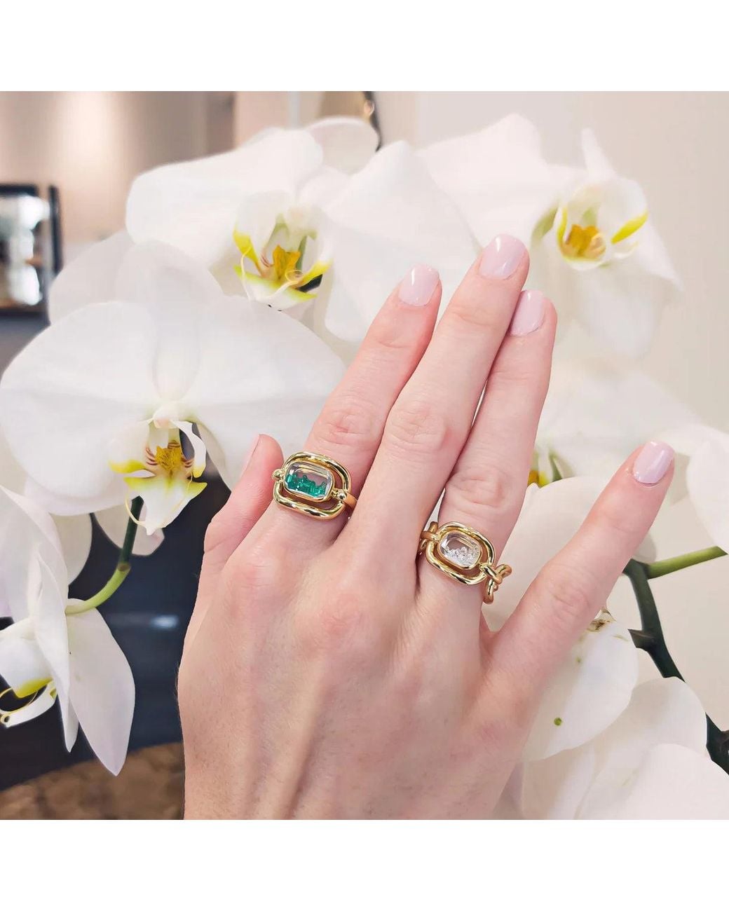 Moritz Glik Metallic Diamond & 18K Malha Shaker Ring