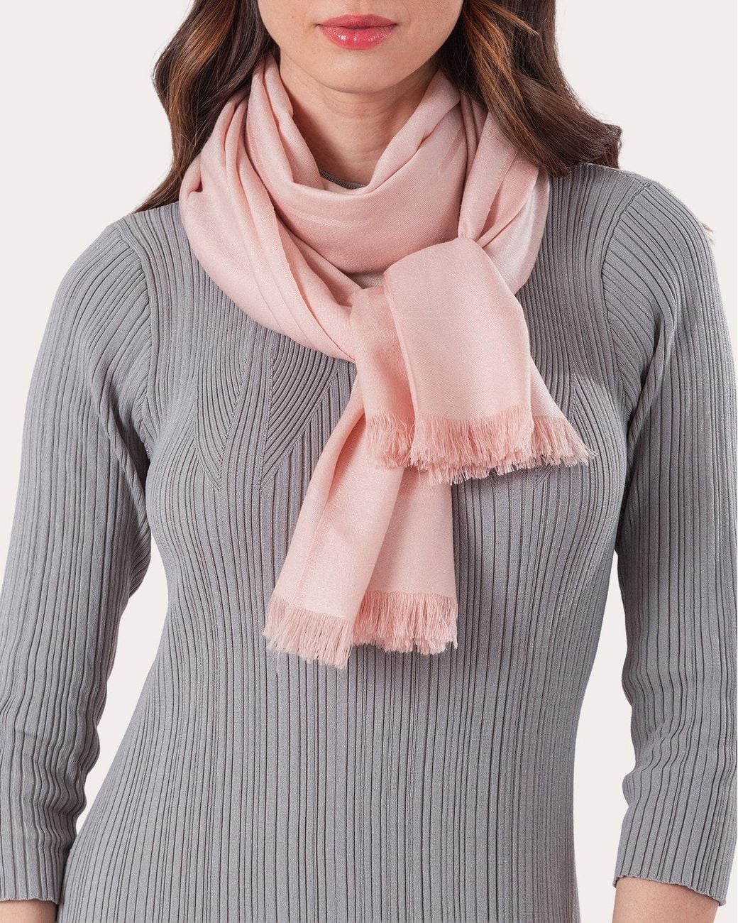 Esterah Pink Wool Scarf