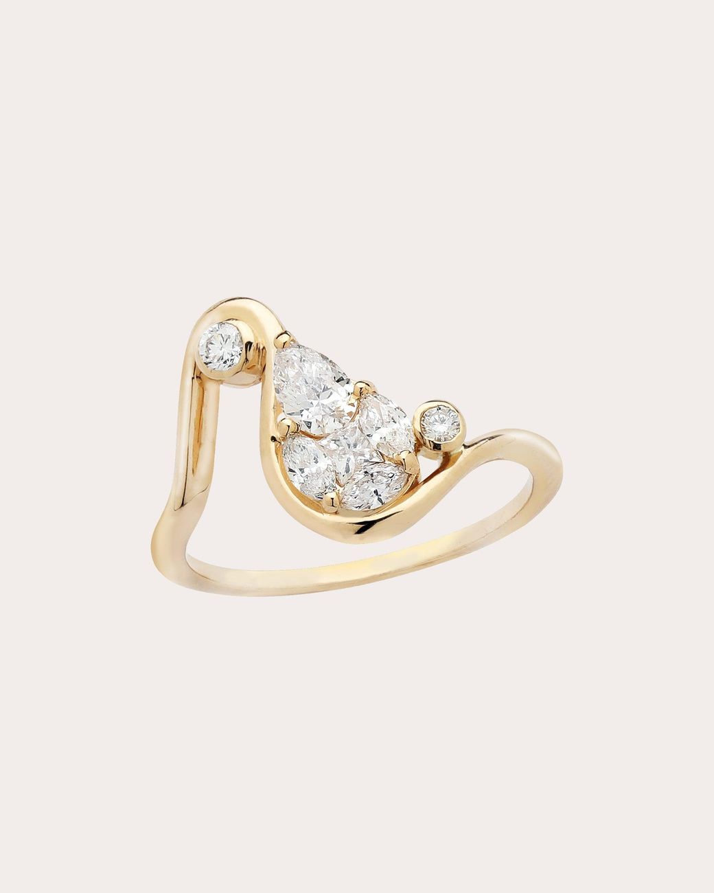 Ritique Natural Diamond Illusion Dot Ring