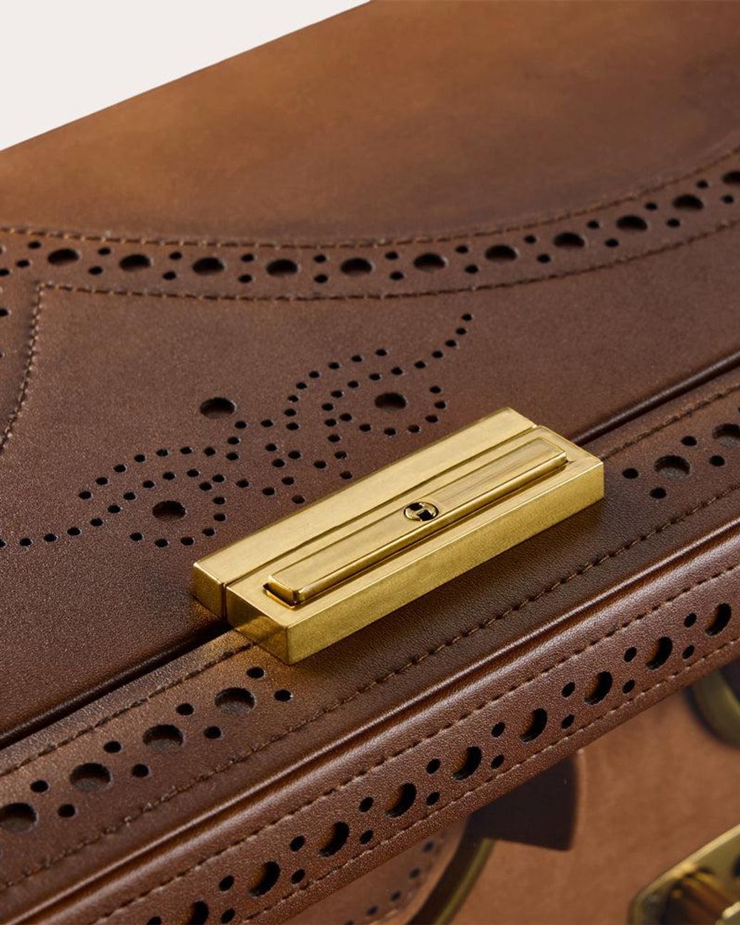 Wolf Brown Brogue 4-Piece Watch Winder