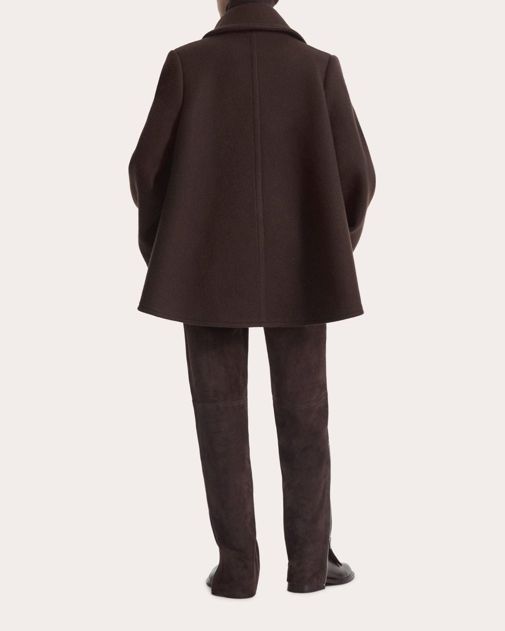 Co. Brown Wool Draped 'Sllar Swing 'Sat