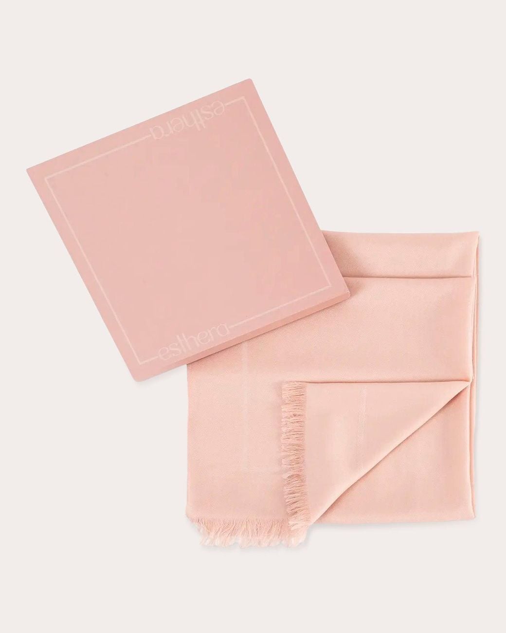 Esterah Pink Wool Scarf