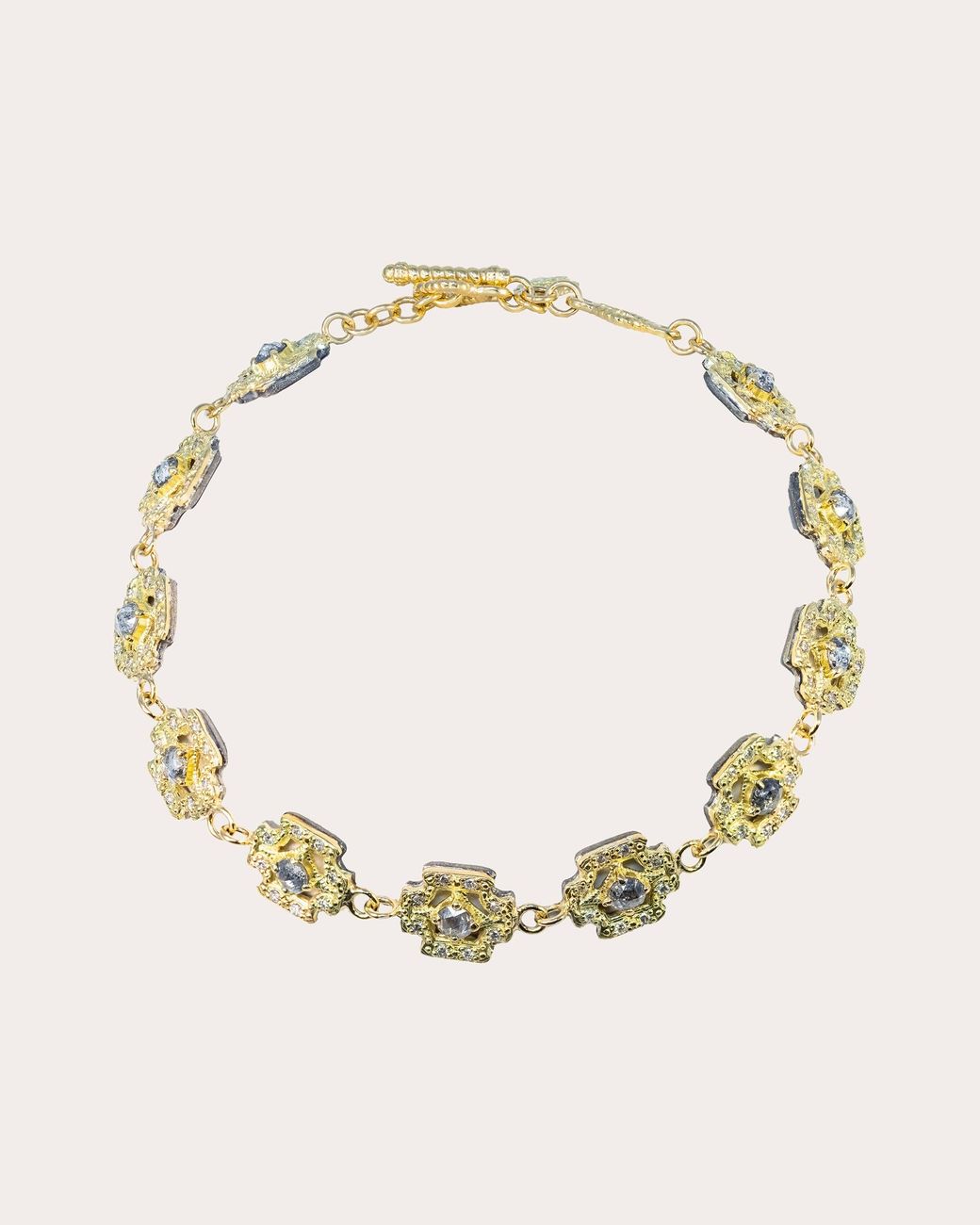 Armenta Natural Diamond & 18K Two-Tone Bracelet