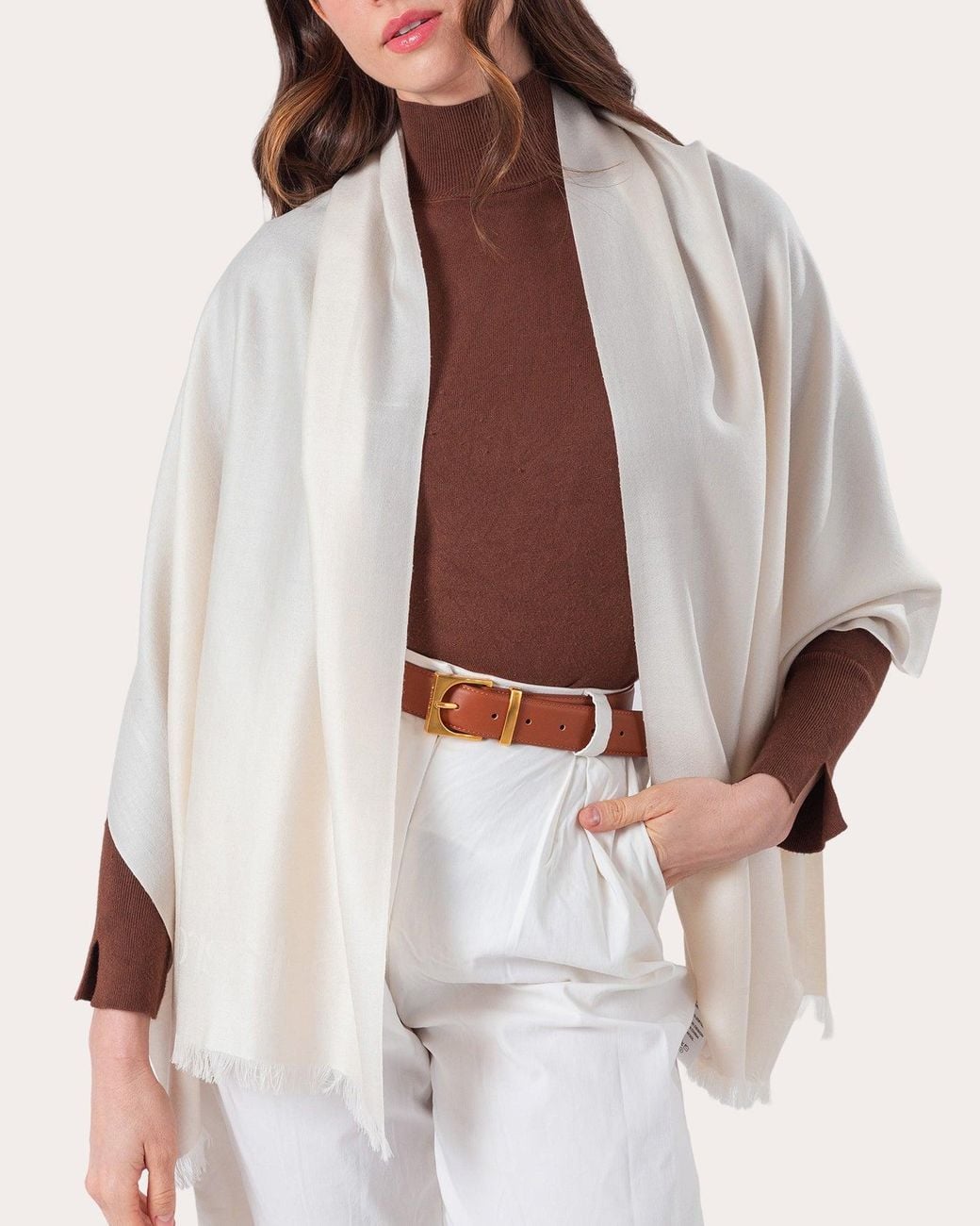 Esterah Natural Wool Scarf