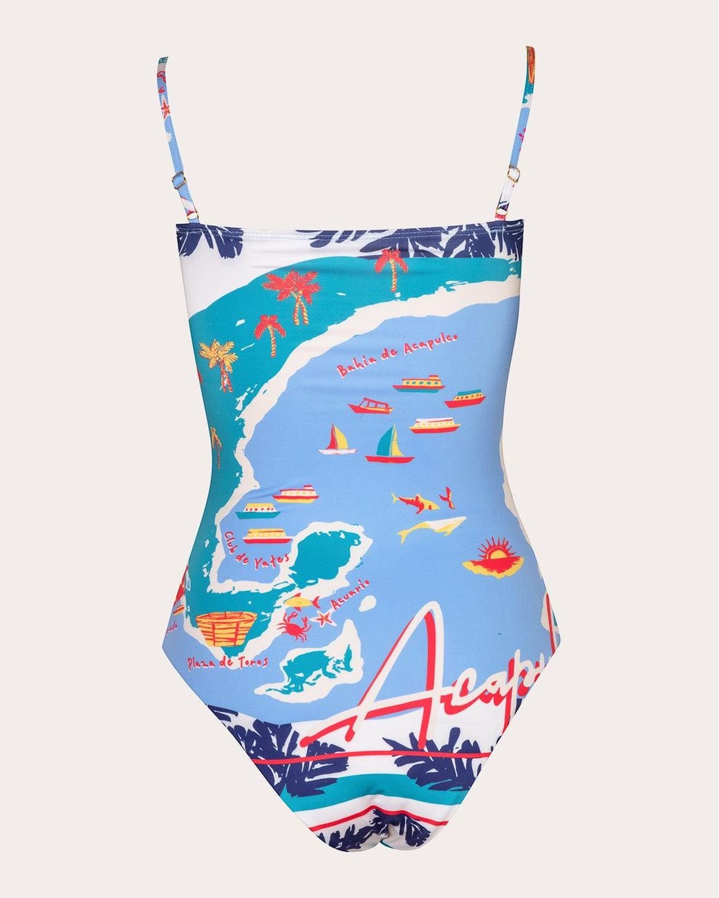 Verde Limon Blue Sumatra Acapulco One-Piece Polyester