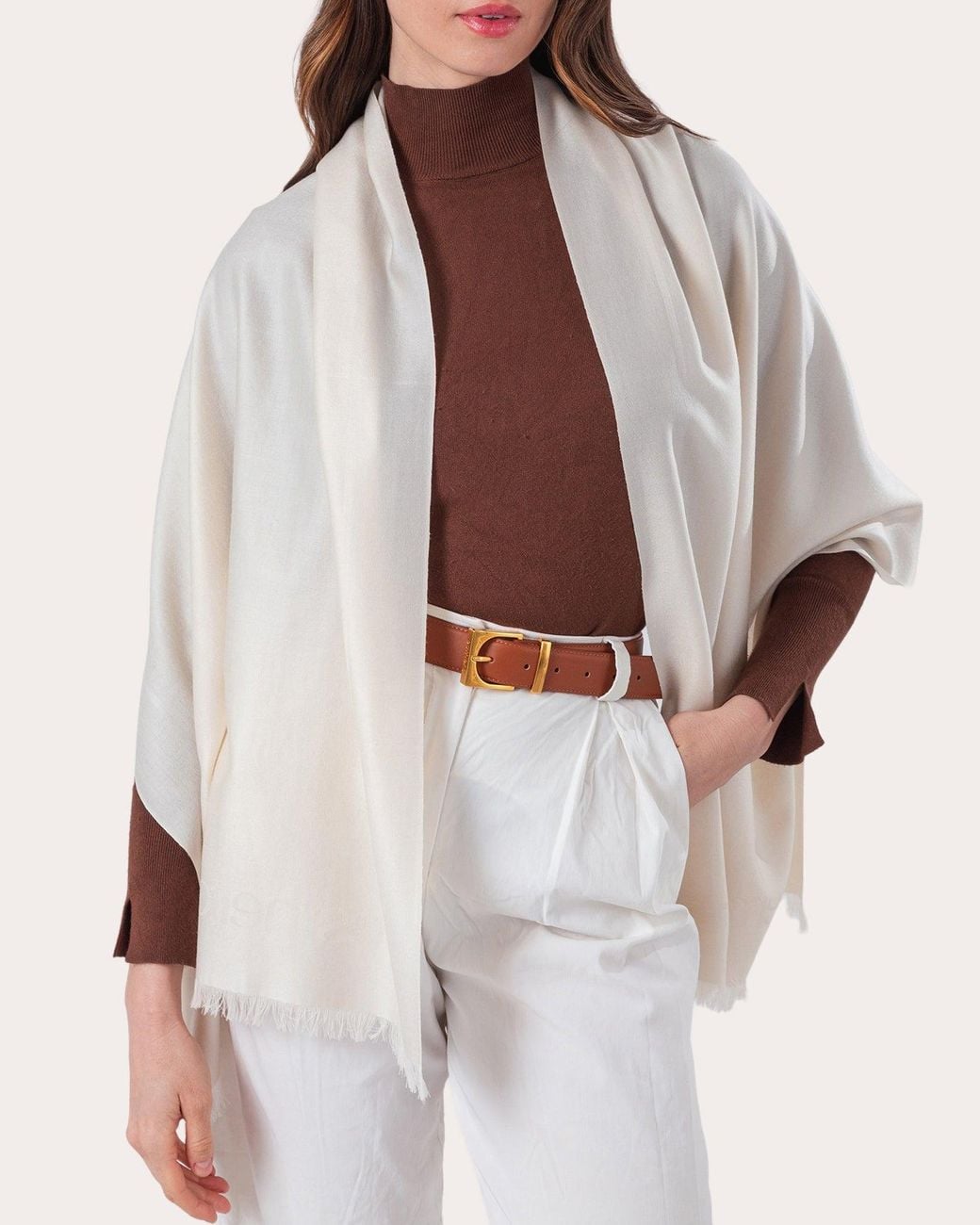 Esterah Natural Wool Scarf