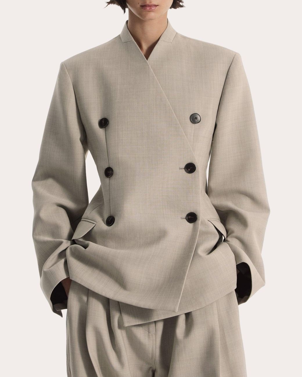 Co. Natural Wool Mélange 'Sllarless Blazer