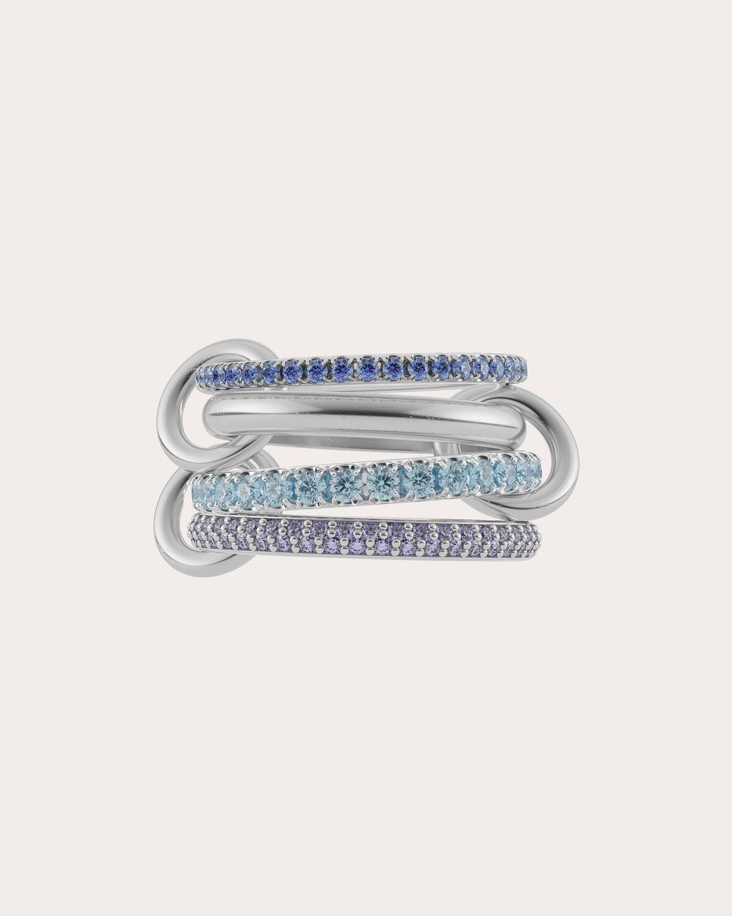 Spinelli Kilcollin Blue Aquamarine & Sapphire Iris Ring