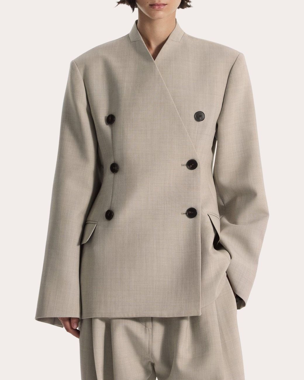 Co. Natural Wool Mélange 'Sllarless Blazer