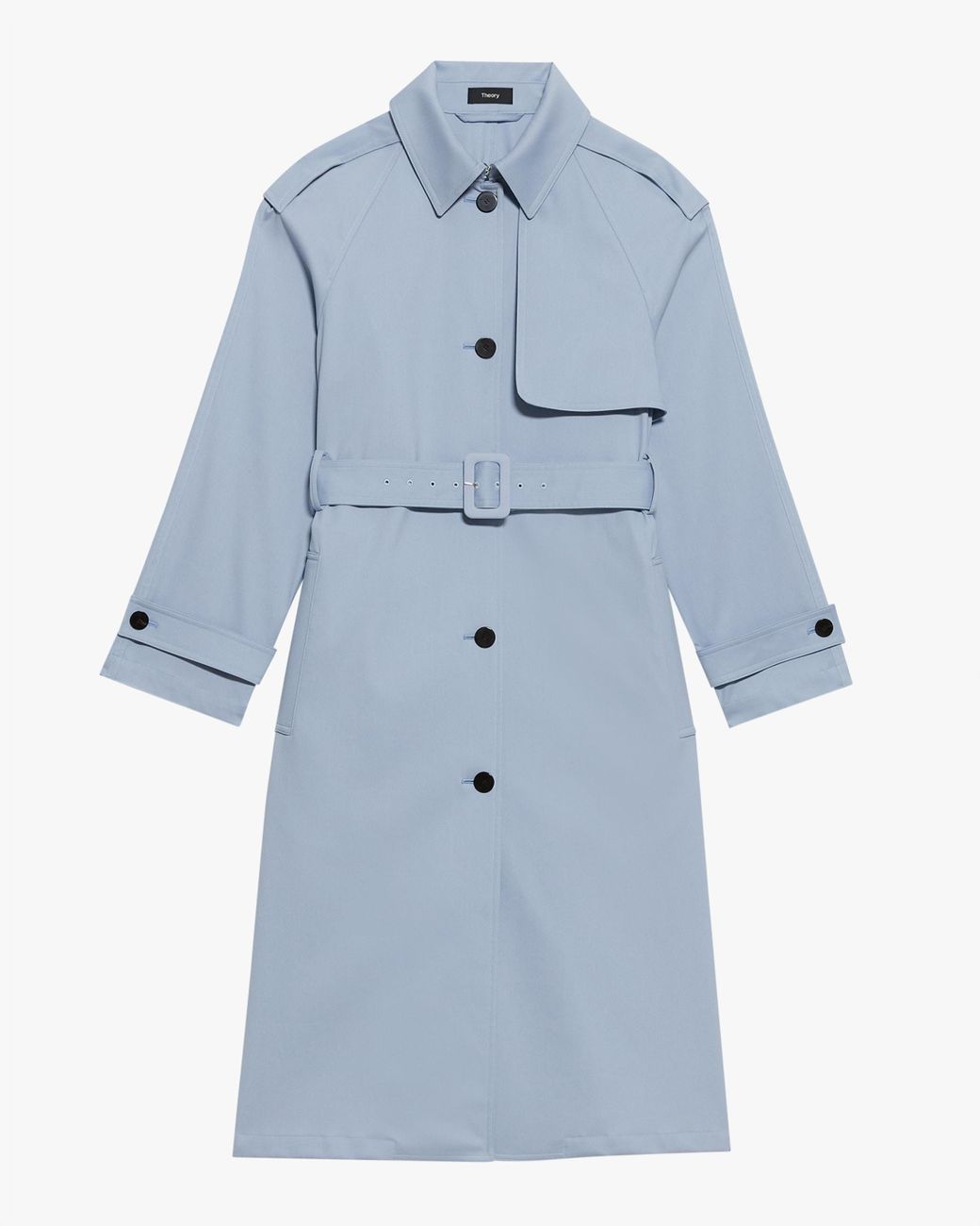 Theory Women's Essential Trench Coat in Powder Blue (Blue) Lyst