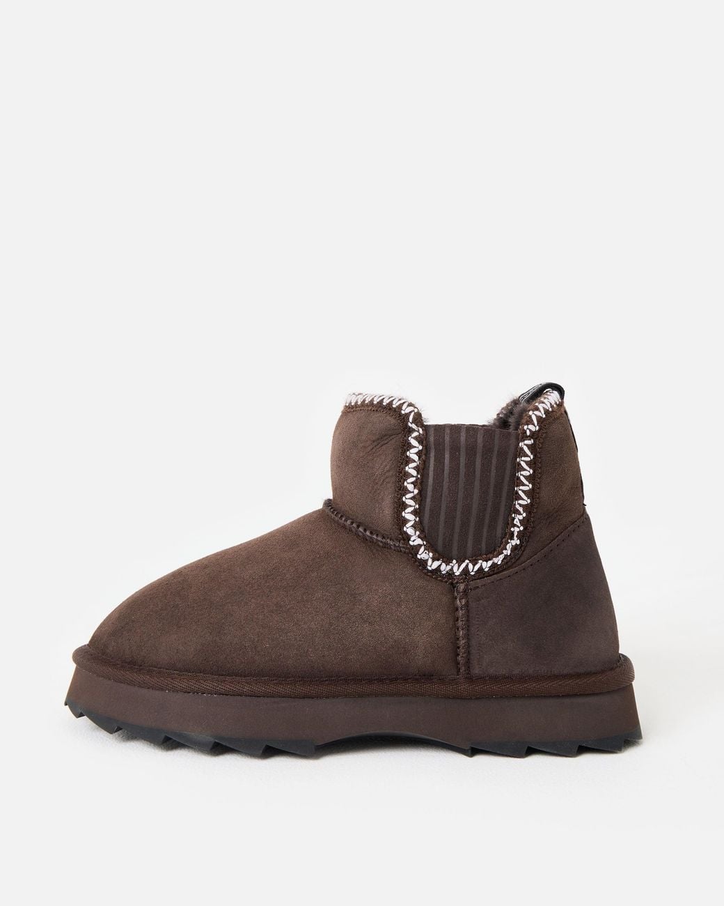 EMU Brown Higgie Chocolate Sheepskin Ankle Boots, Size 3