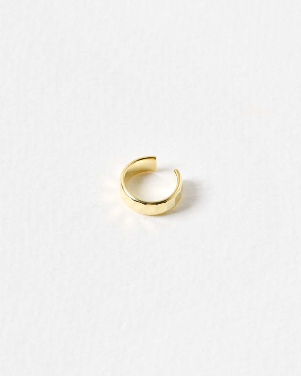 Oliver Bonas White Donna Disco Faceted Ear Cuff