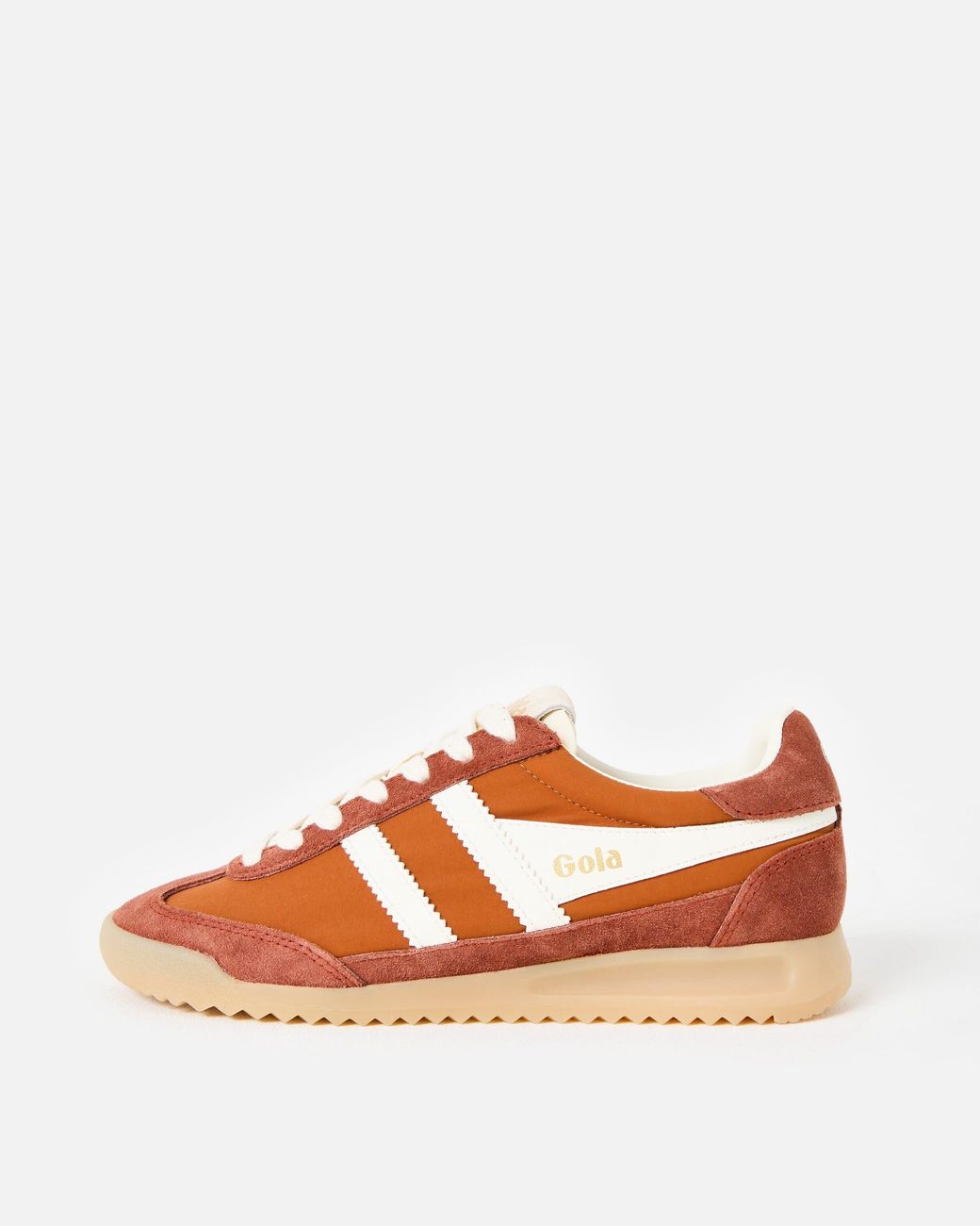 Gola Orange Firefly & White Trainers, Size 3