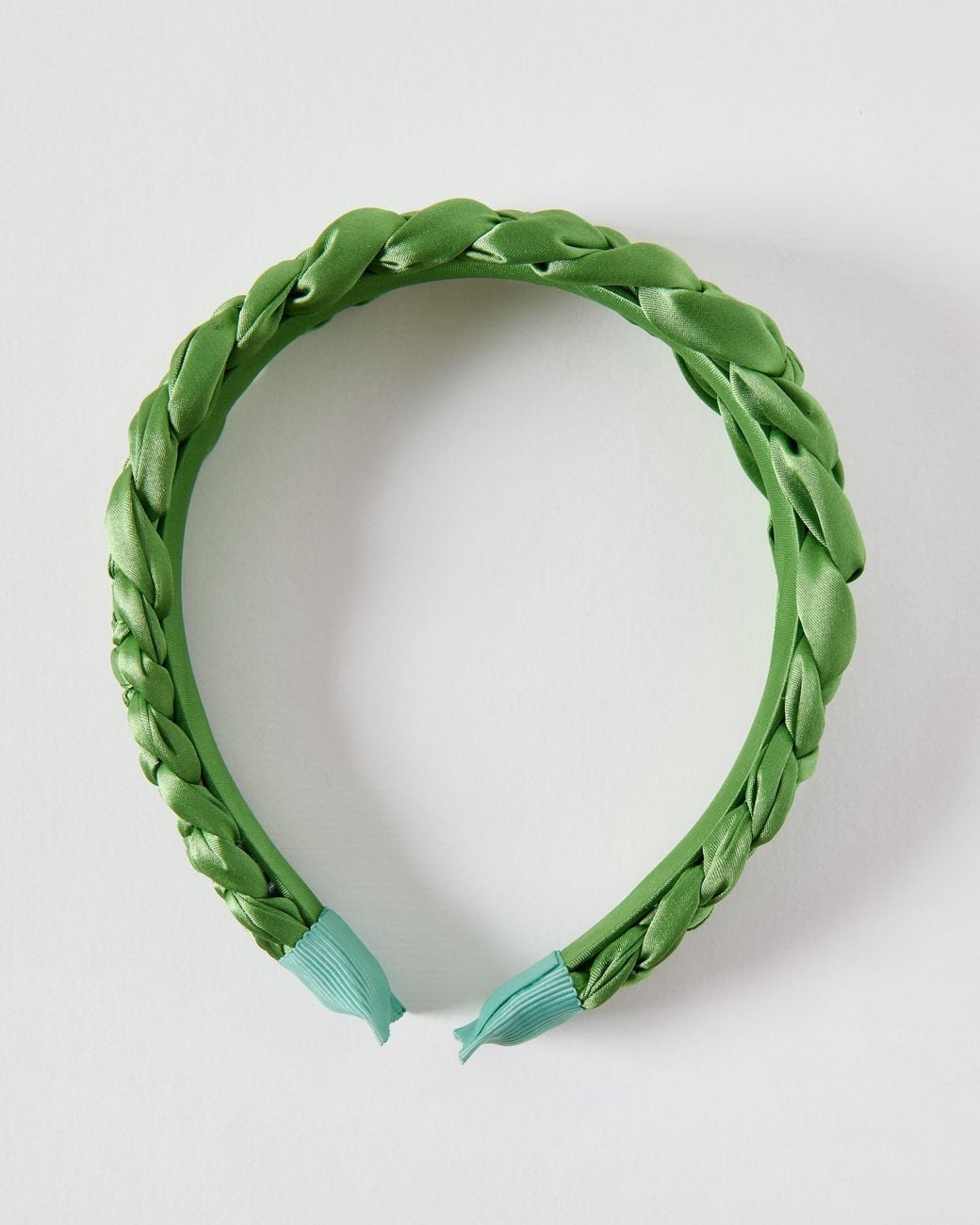 Oliver Bonas Green Eaton Plait Detail Headband