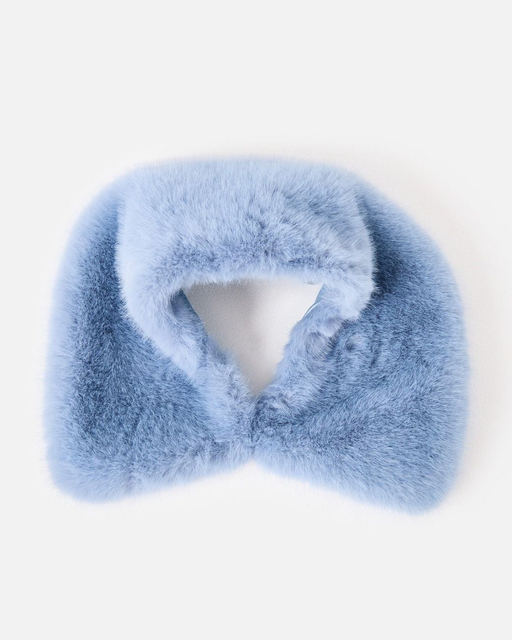 Oliver Bonas Blue Faux Fur Collar