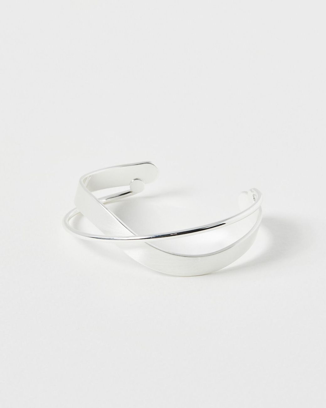 Oliver Bonas White Agatha Twist Bangle