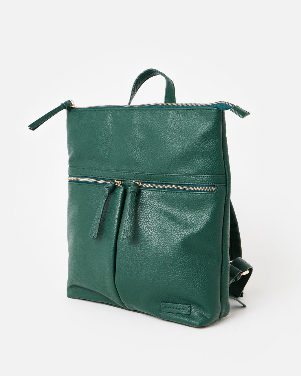 Oliver Bonas Green Anie Forest Medium Multi Pocket Backpack