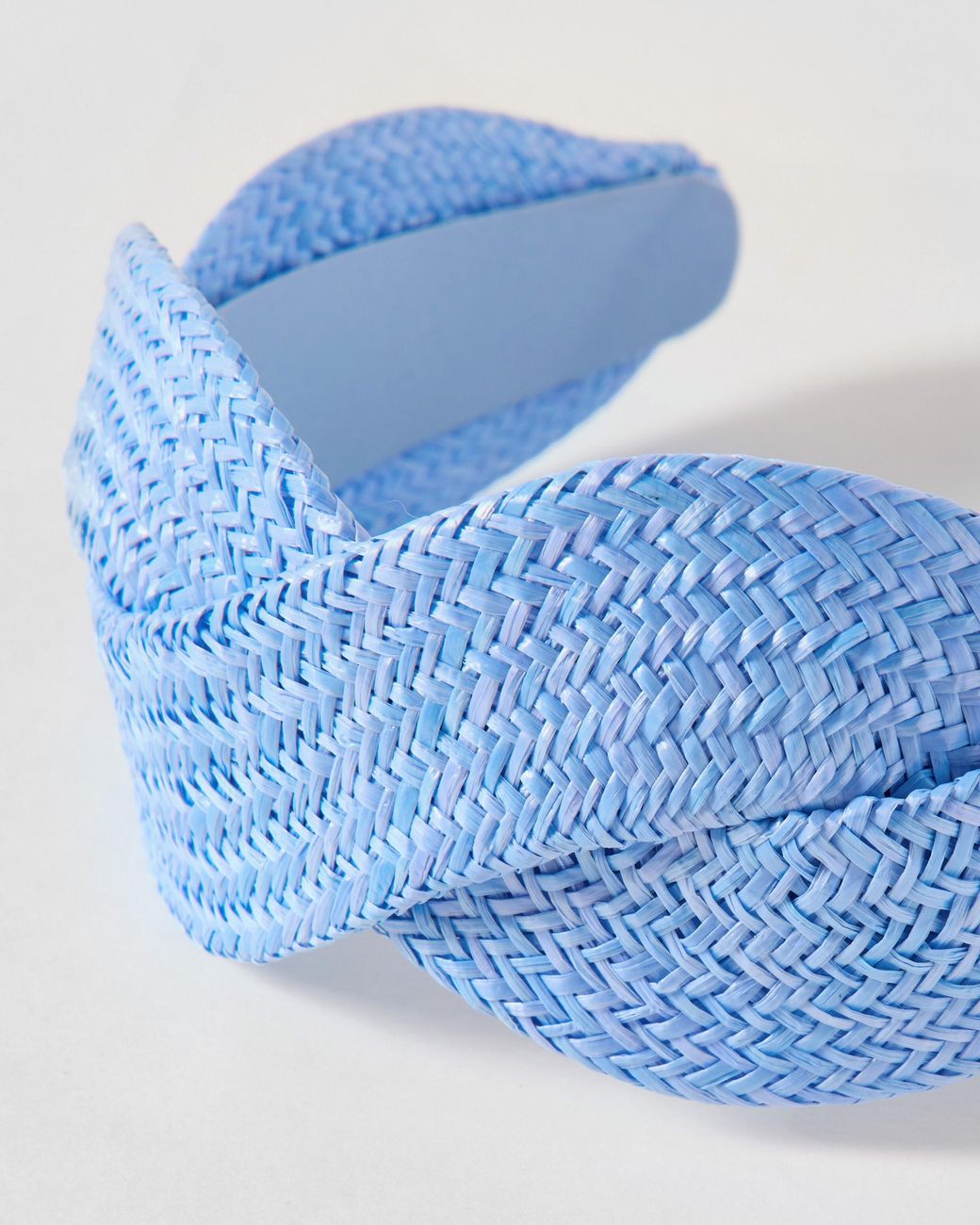 Oliver Bonas Blue Esmerelda Woven Plaited Headband