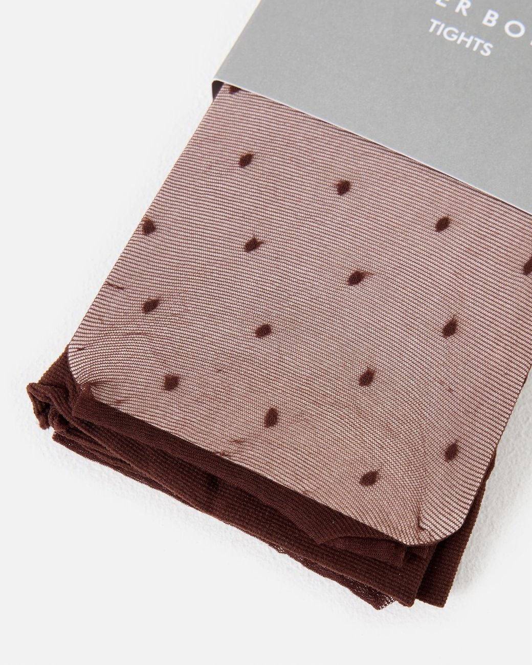 Oliver Bonas Gray 30 Denier Polka Dot Sheer Tights