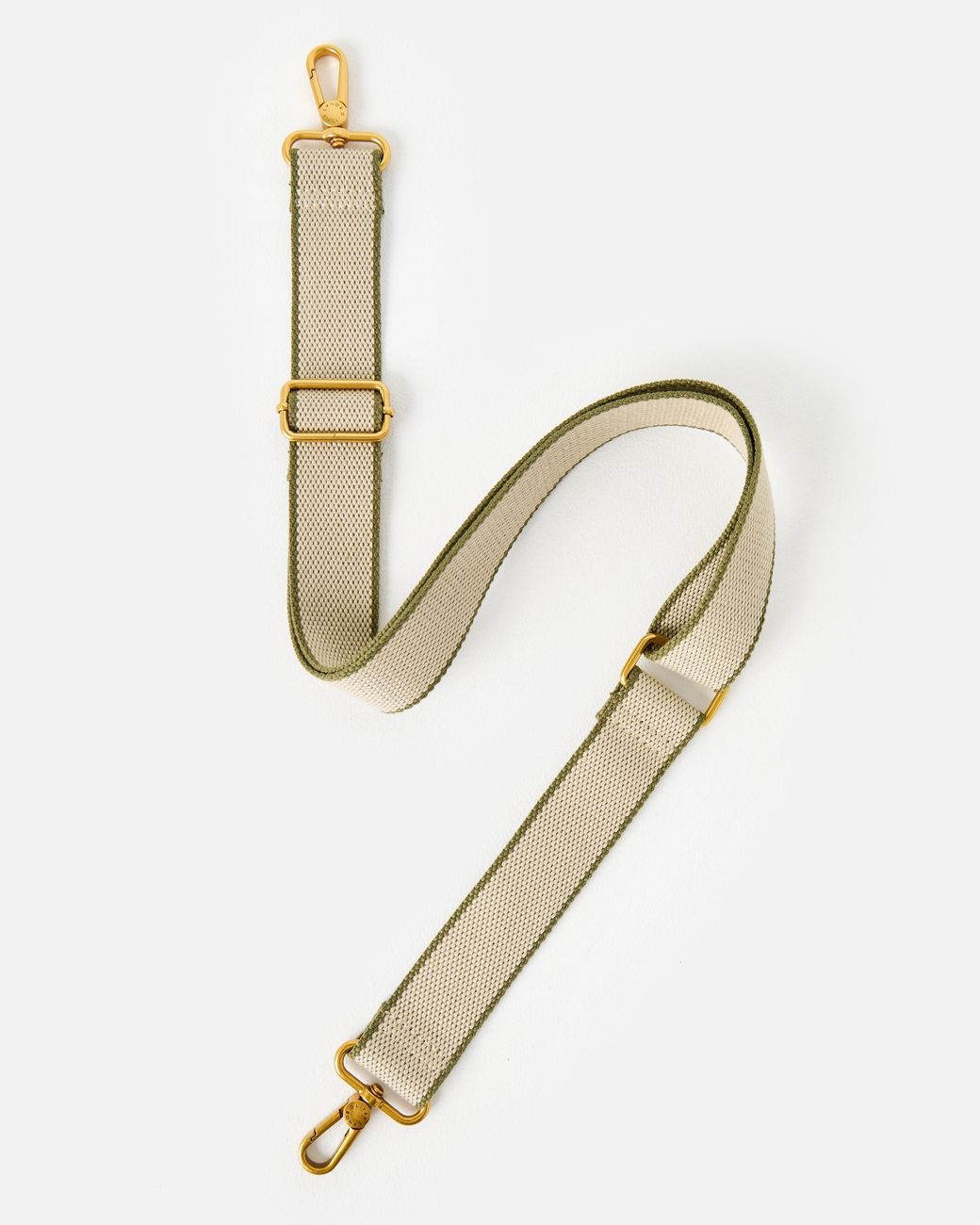Oliver Bonas Metallic Cream & Stripe Crossbody Bag Strap