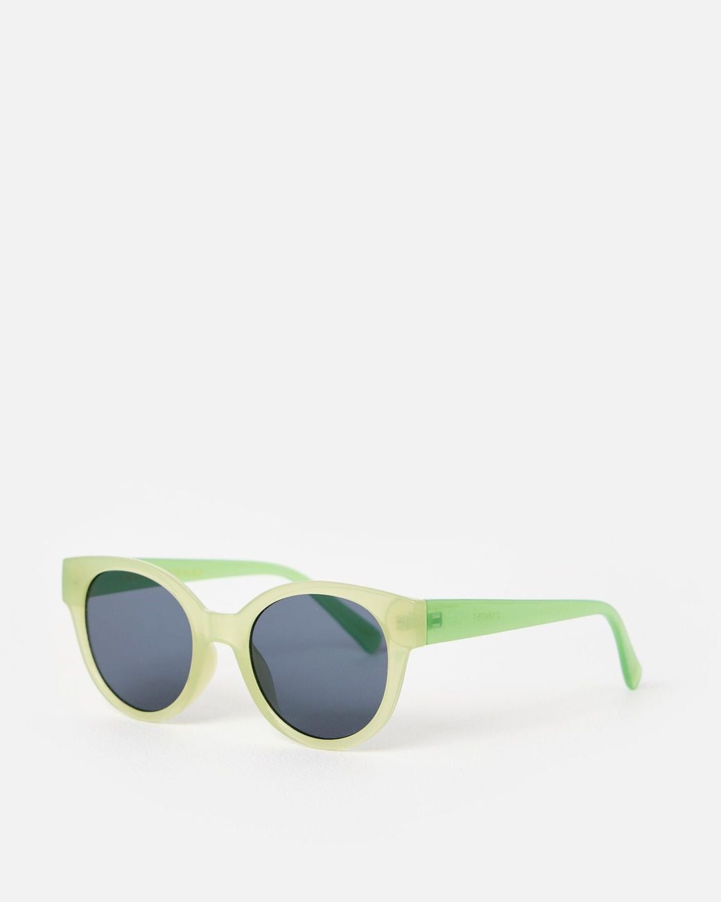Oliver Bonas Blue Milky Mini Cat Eye Preppy Sunglasses