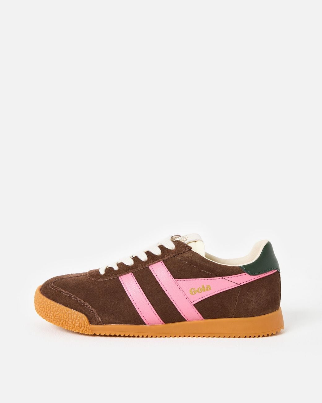Gola Brown Elan & Pink Trainers, Size 3
