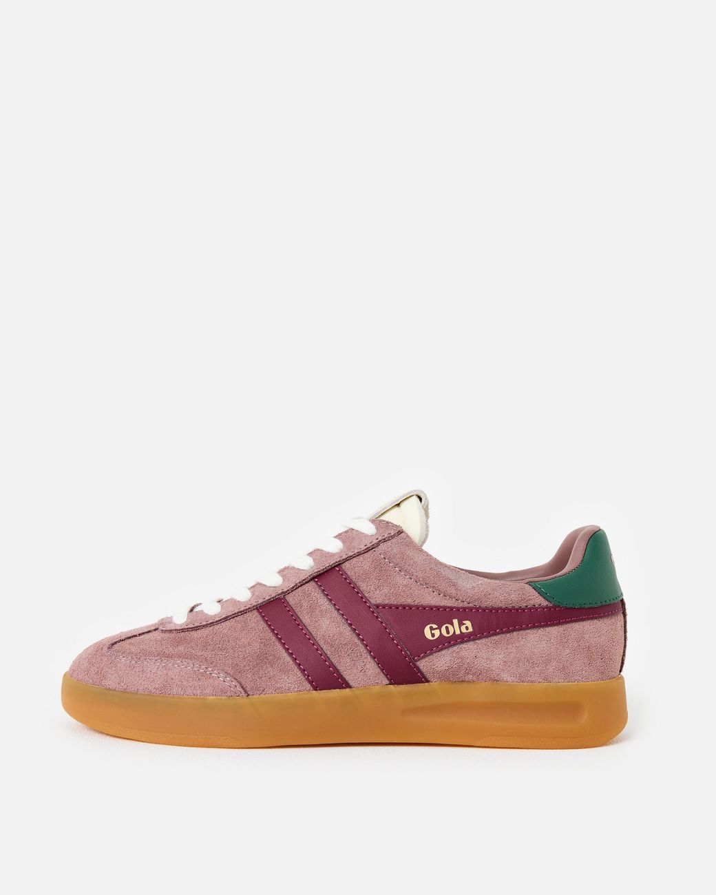 Gola Pink Cyclone Brownrose & Cerise Leather Trainers, Size 3