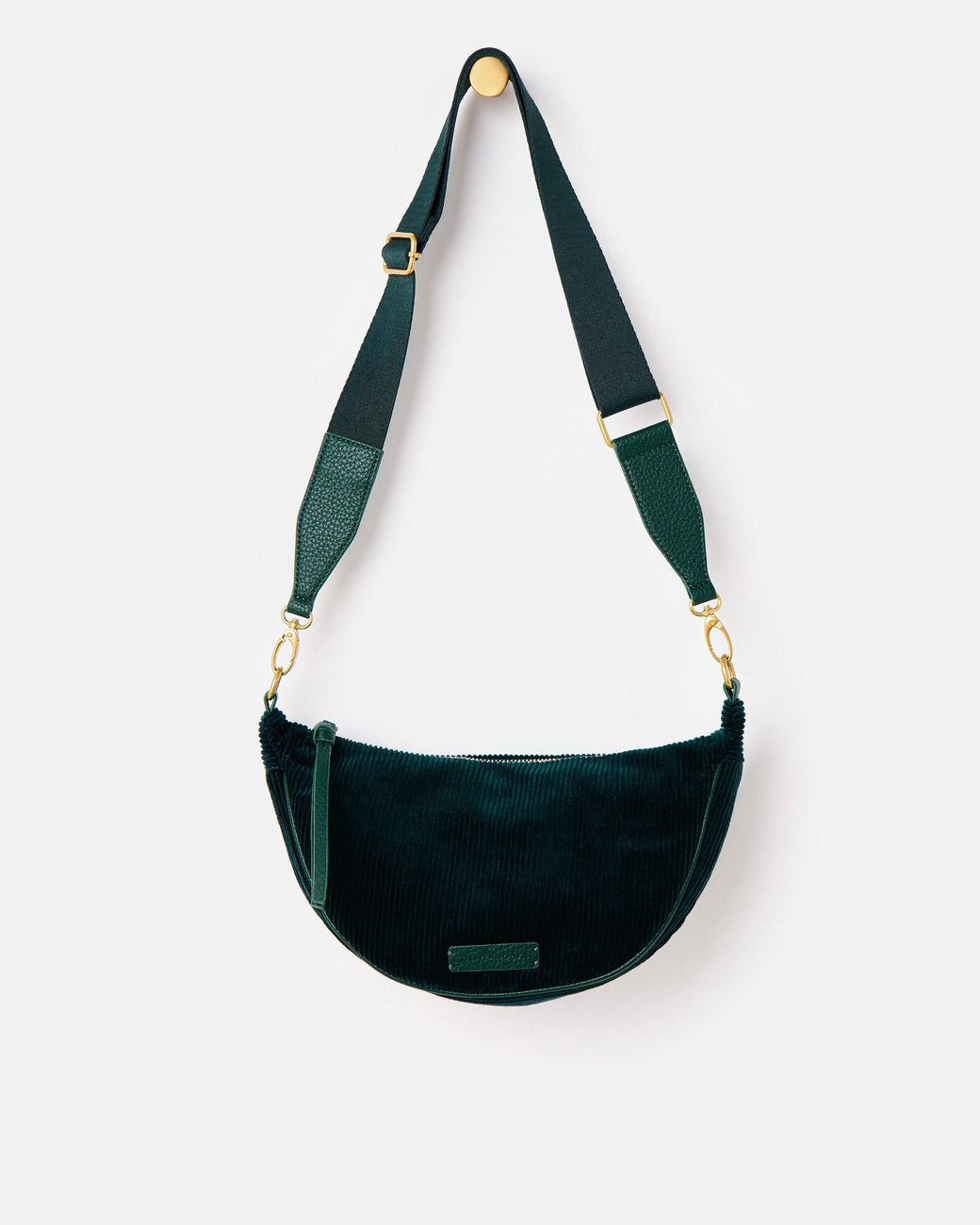Oliver Bonas Black Betty Dark Corduroy Belt Bag
