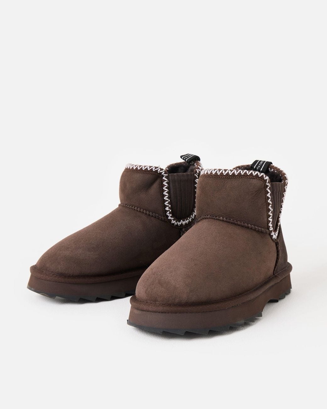 EMU Brown Higgie Chocolate Sheepskin Ankle Boots, Size 3
