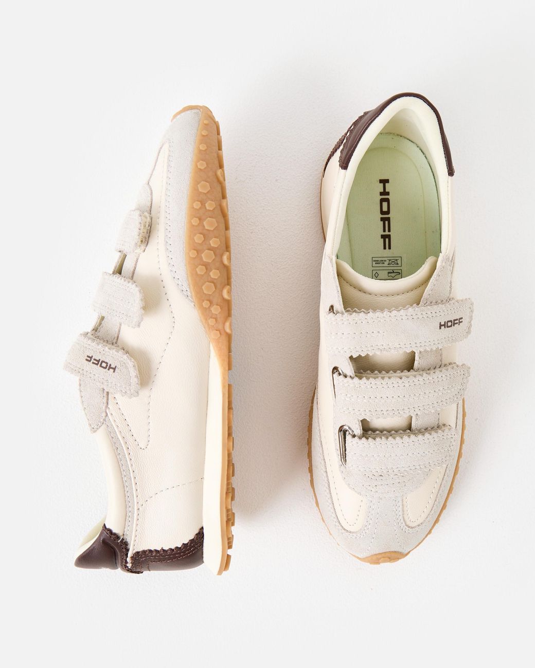 HOFF White Bridge Velcro Trainers, Size 4