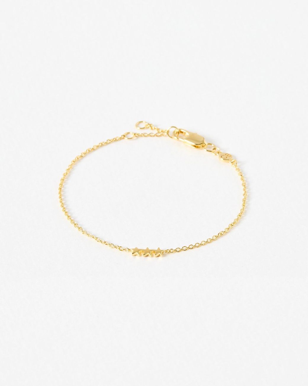 Oliver Bonas White Triple Star Chain Bracelet