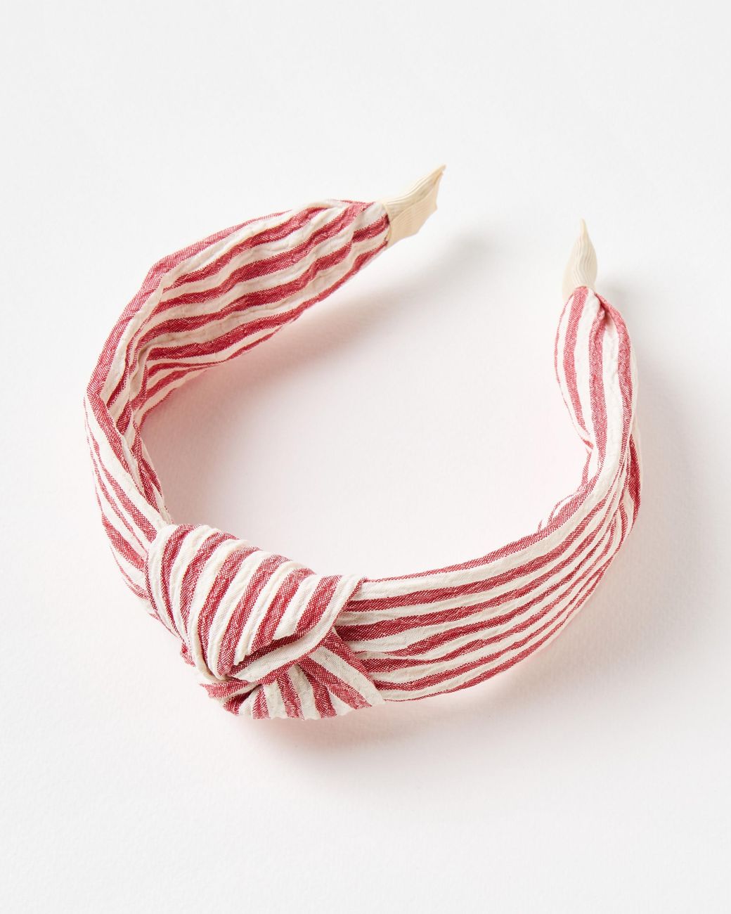 Oliver Bonas Pink Ethel Stripe Knot Headband