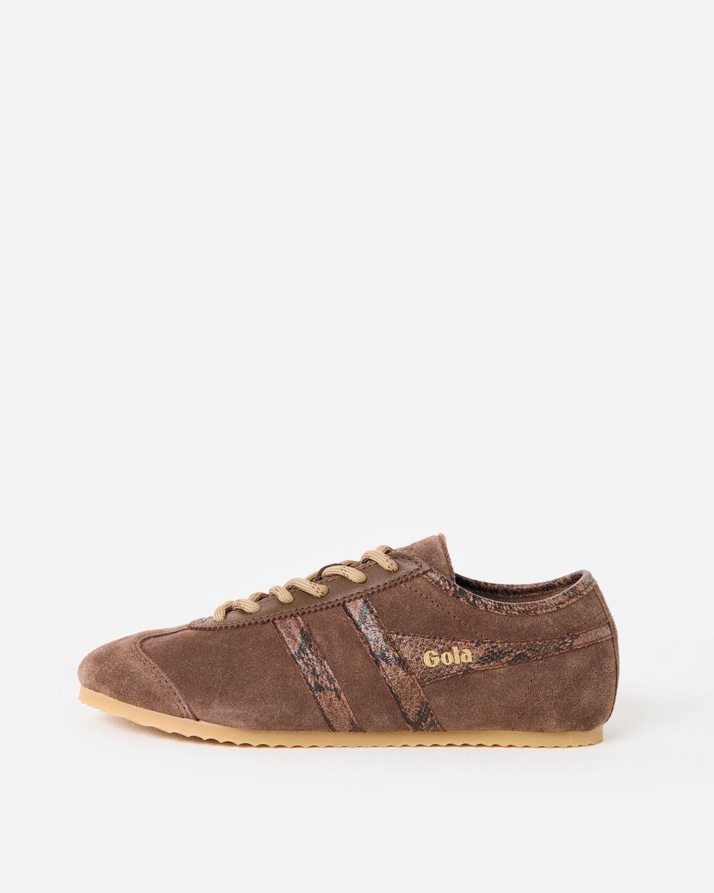 Gola Brown Cleora Ii Snake Print Trainers, Size 5