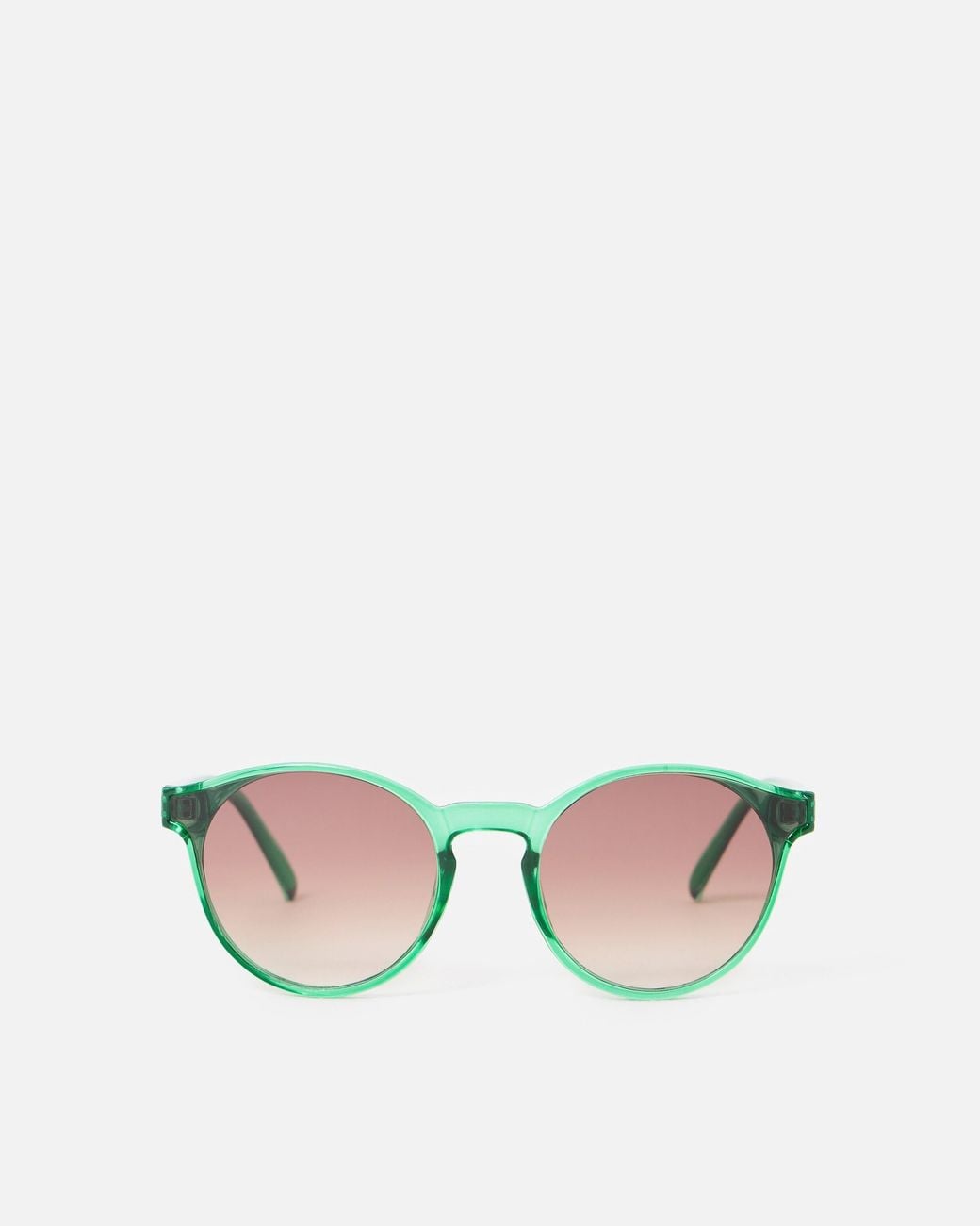 Oliver Bonas Green Crystal Preppy Sunglasses