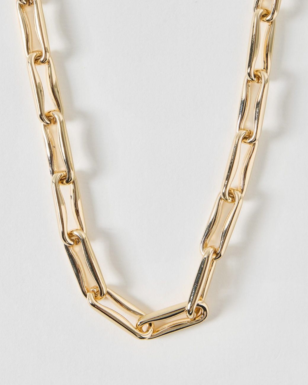 Oliver Bonas Metallic Florine Tone Chunky Collar Necklace