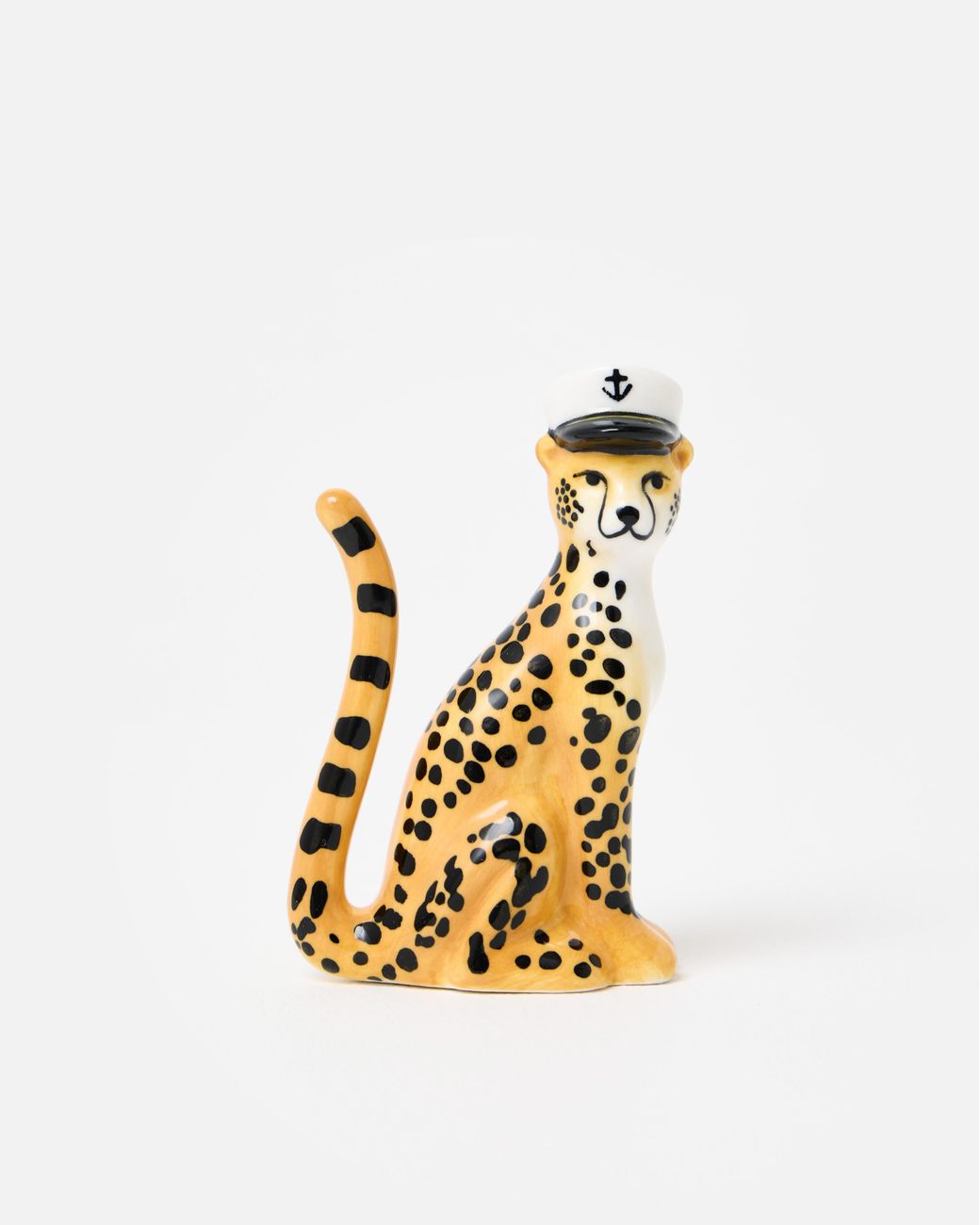Oliver Bonas Metallic Cheetah Ceramic Ring Holder