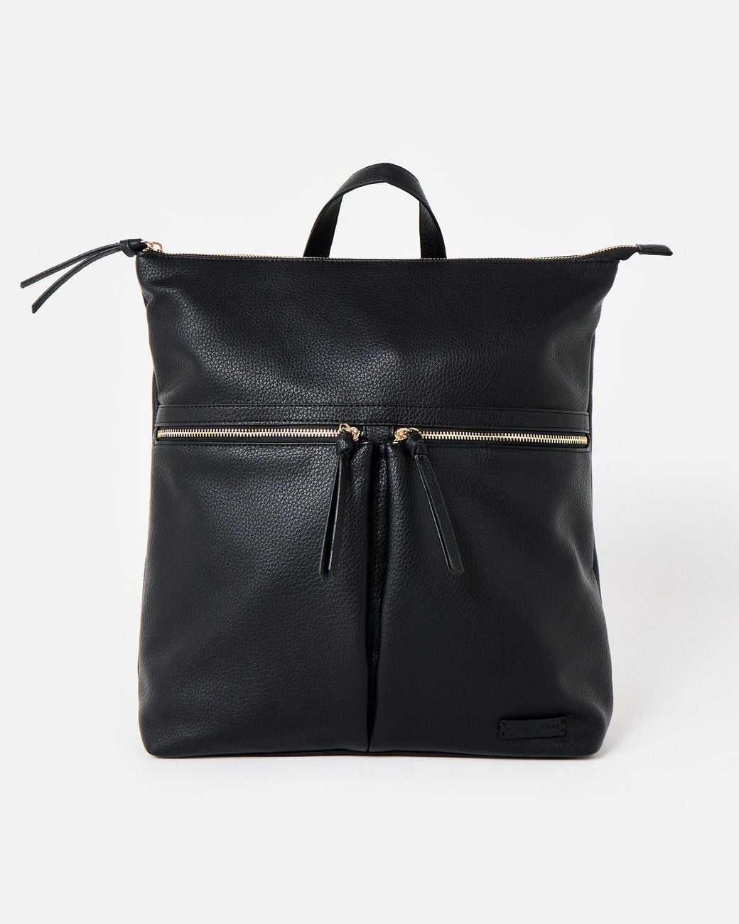 Oliver Bonas Black Anie Large Multi Pocket Backpack