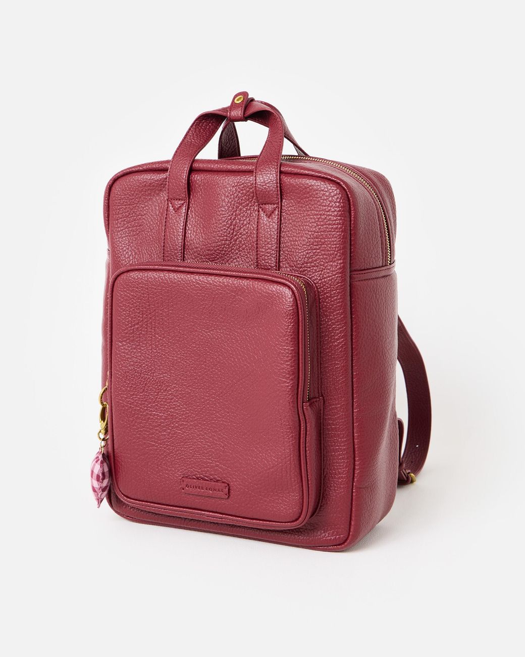 Oliver Bonas Red Mami Burgundy Backpack