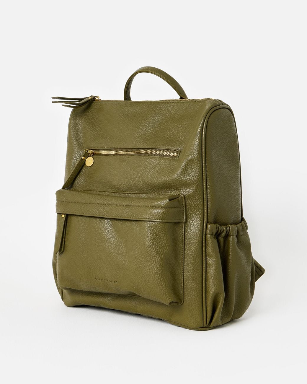 Oliver Bonas Green Jossie Khaki Backpack